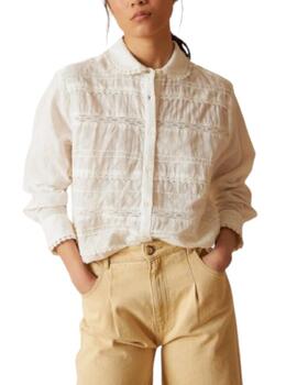 Camisa Indi&cold Puntilla Blanco