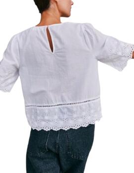 Blusa Indi&cold Bordados Blanco