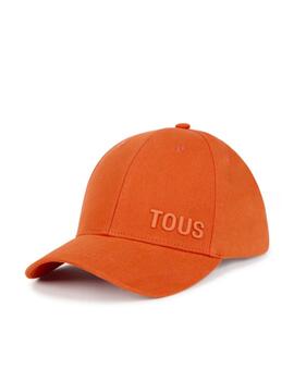 Gorra Tous Logo Metal Naranja