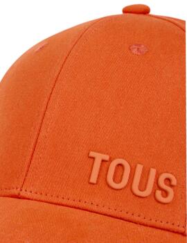 Gorra Tous Logo Metal Naranja