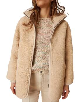 Chaqueta Indi&cold Teddy Reversible Crudo