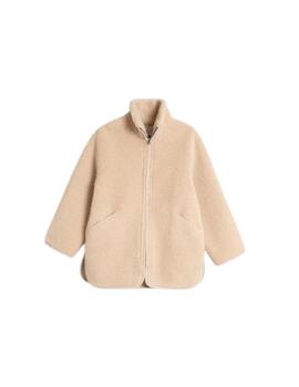 Chaqueta Indi&cold Teddy Reversible Crudo