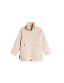 Chaqueta Indi&cold Teddy Reversible Crudo