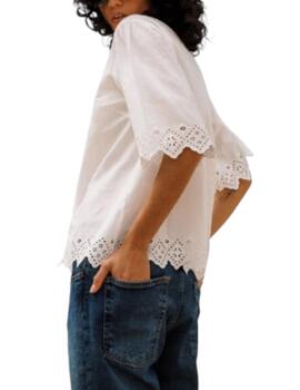 Blusa Indi&cold Bordados Blanco