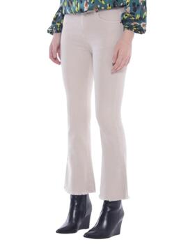 Pantalón Mimi-Muà Cropped Flare Beige