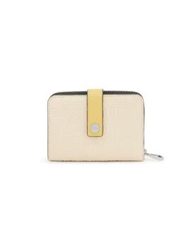 Billetera Tous Pequeña Urbana Logo New Beige