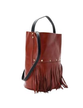 Bolso Mércules Racer Bucket Fringes Teja