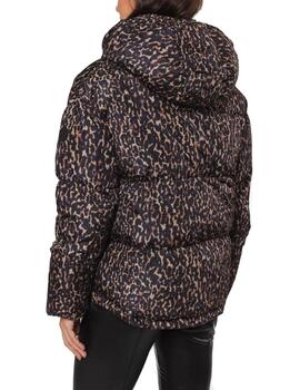 Plumífero Rino&Pelle Animal Print Negro