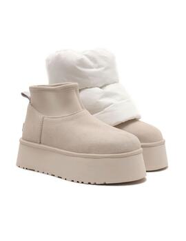 Botín Ugg Mini Dipper Puffer White Ceramic