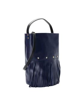 Bolso Mércules Racer Bucket Fringes Marino