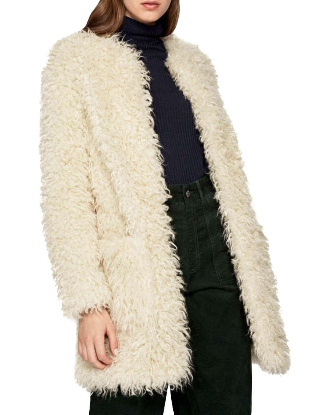 Abrigo Pepe Jeans Simil Pelo Lisa