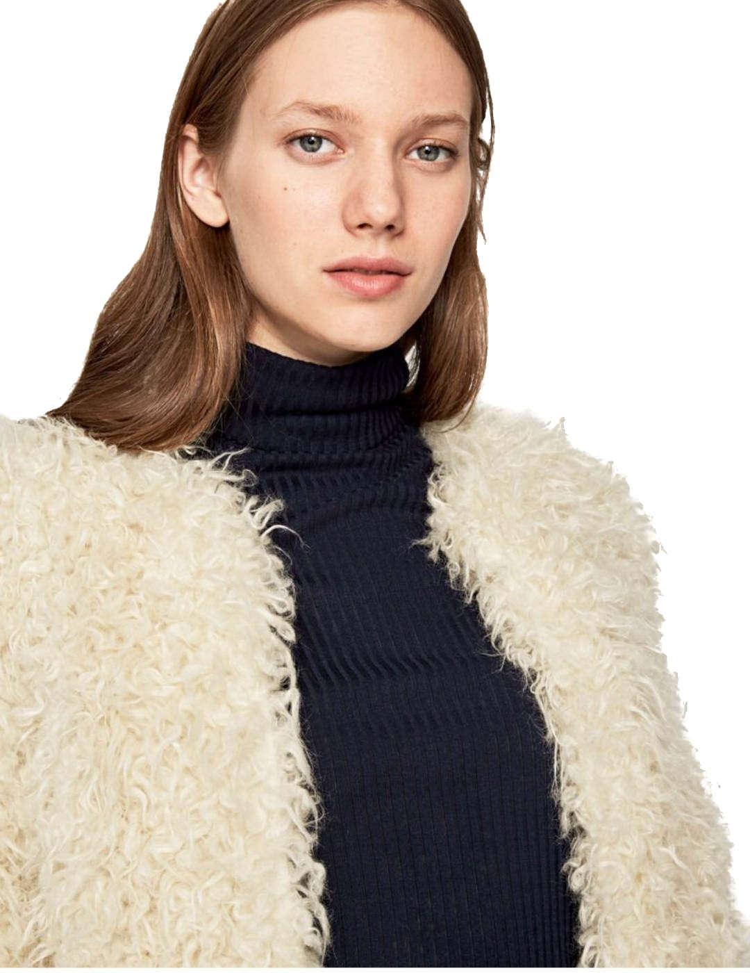 Abrigo Pepe Jeans Simil Pelo Lisa