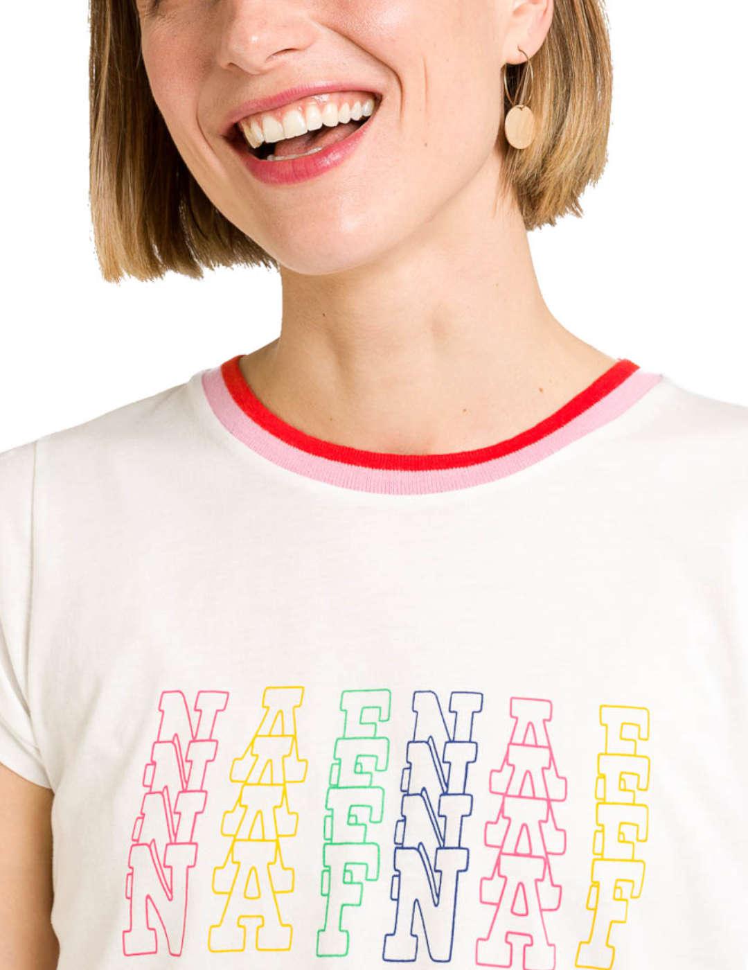 Camiseta Naf Naf Logos Multicolor
