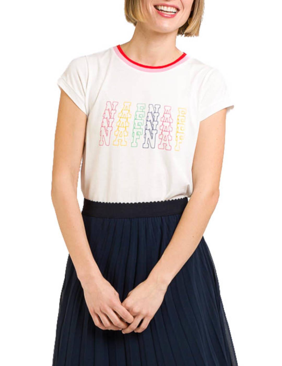 Camiseta Naf Naf Logos Multicolor
