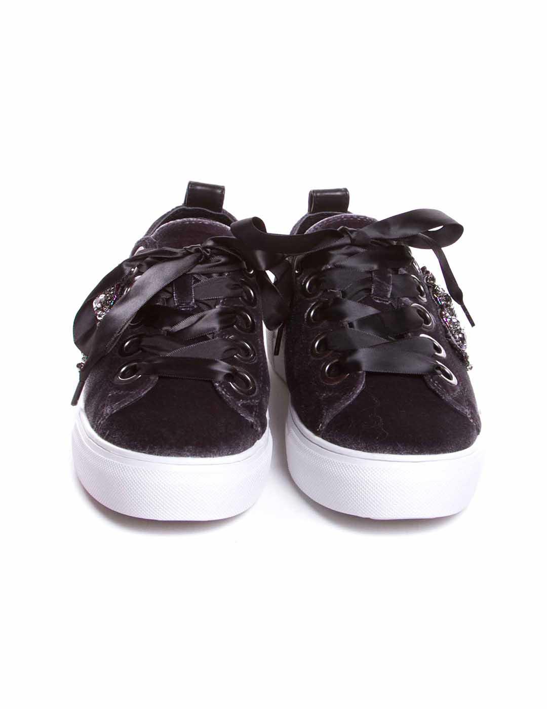 ZAPATILLA ALMA EN PENA TERCIOPELO PEDRERIA