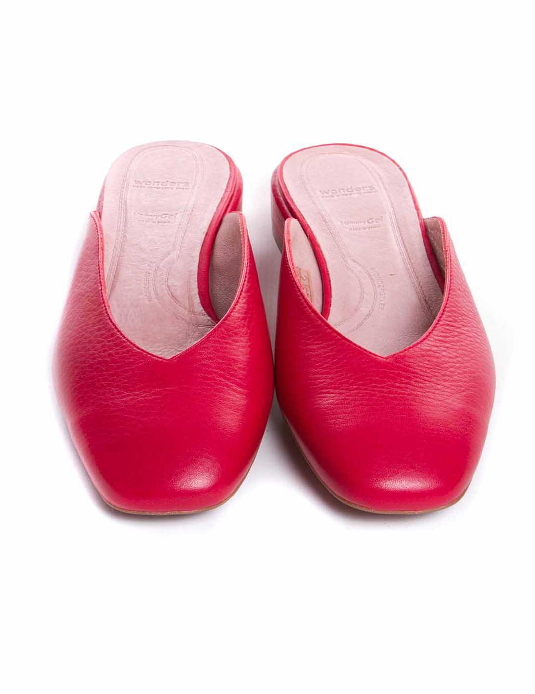 MULE WONDERS DE PIEL DE TAPA BAJA