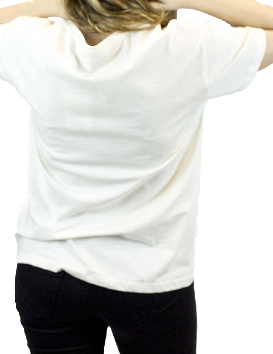 Camiseta Pepe Jeans Logo Terciopelo Beige