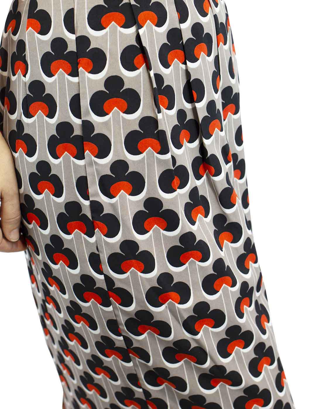 FALDA MIDI ANONYME DESIGNERS  ESTAMPADO RETRO