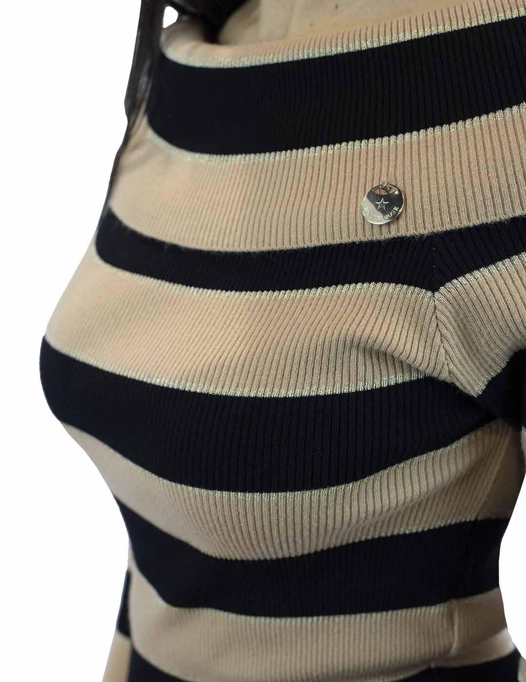 Vestido Denny Rose de Punto Estampado Rayas