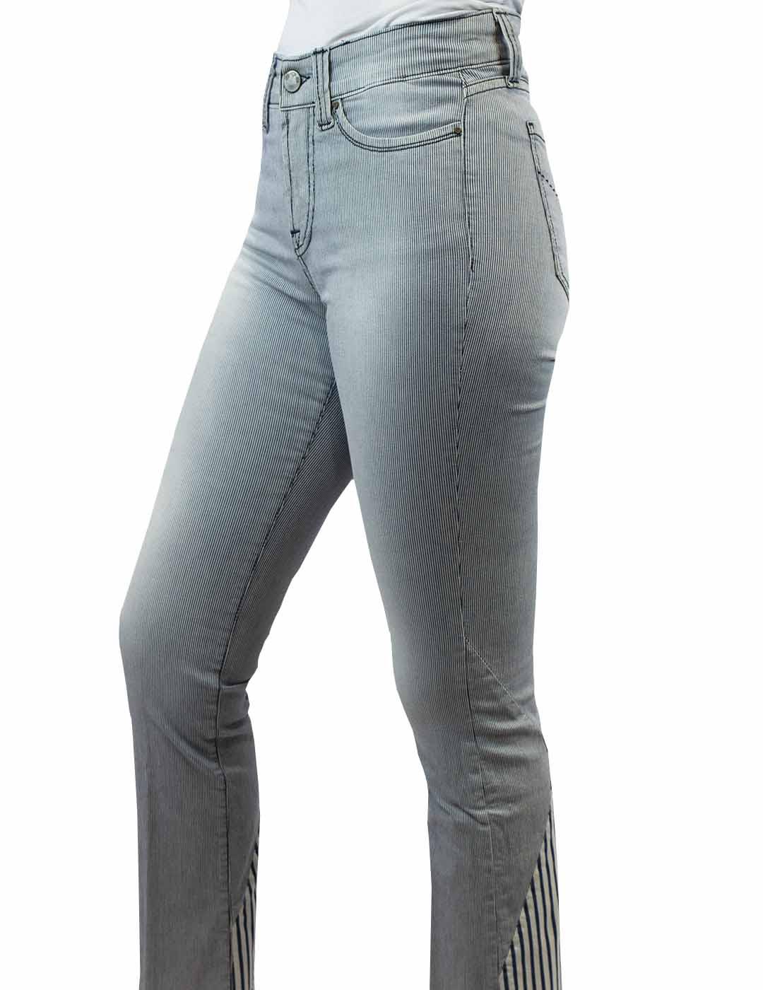 PANTALON SOS JEANS  CAMPANA DE RAYAS