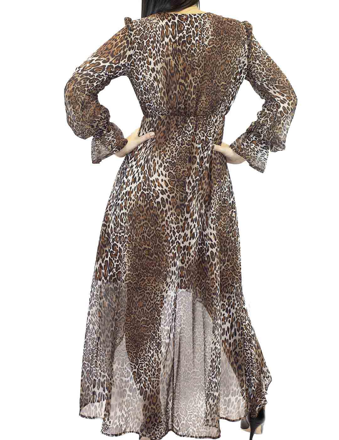 Vestido Kaos Volantes Animal Print