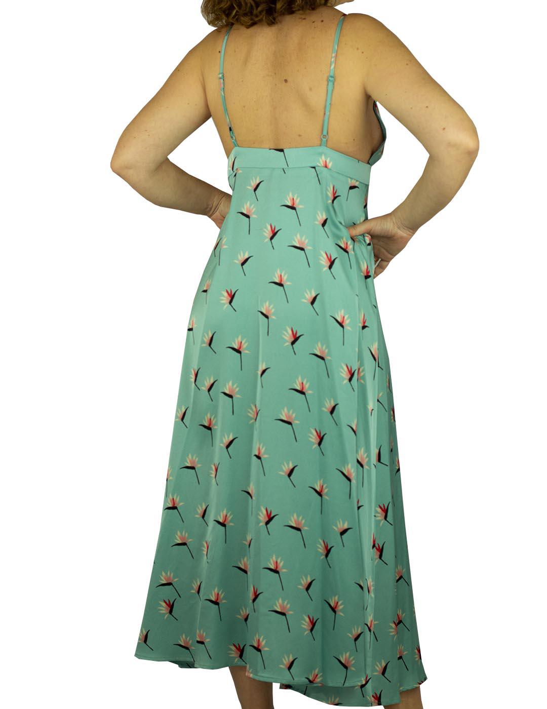 Vestido Anonyme Designers  Midi Escotado Con Tirantes