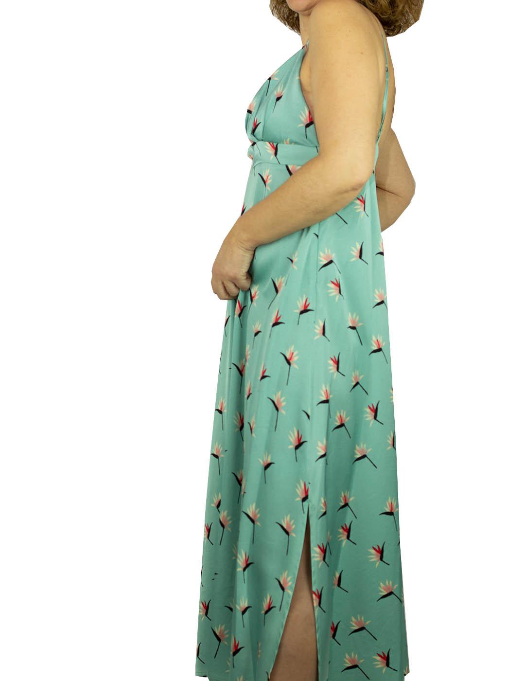 Vestido Anonyme Designers  Midi Escotado Con Tirantes