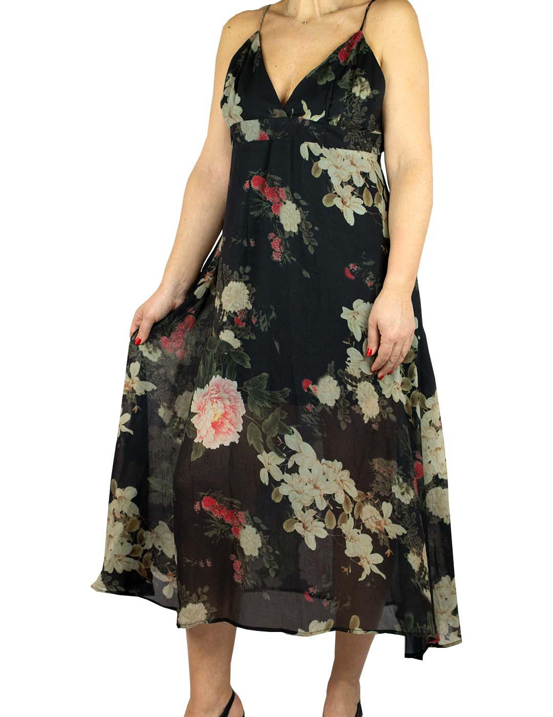 Vestido Anonyme Designers Midi Estampado Floral