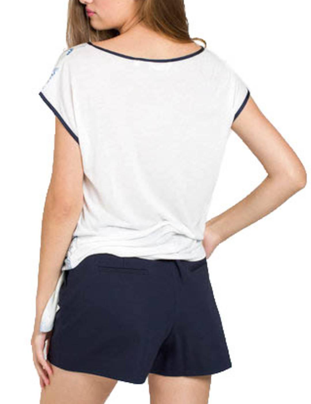 Camiseta Naf Naf Estampado Mapa