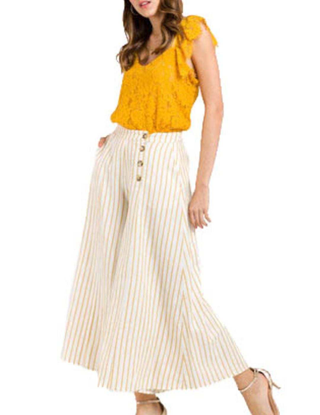 PANTALON NAF NAF PALAZZO RAYAS