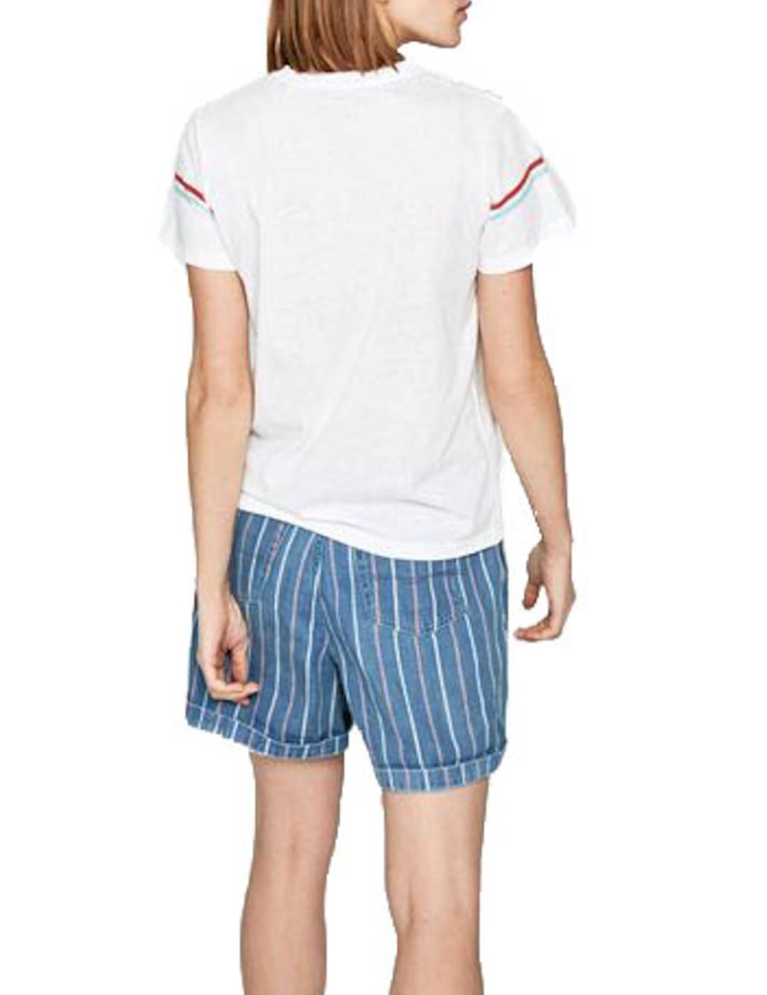 Camiseta Pepe Jeans Básica Logo Blanco