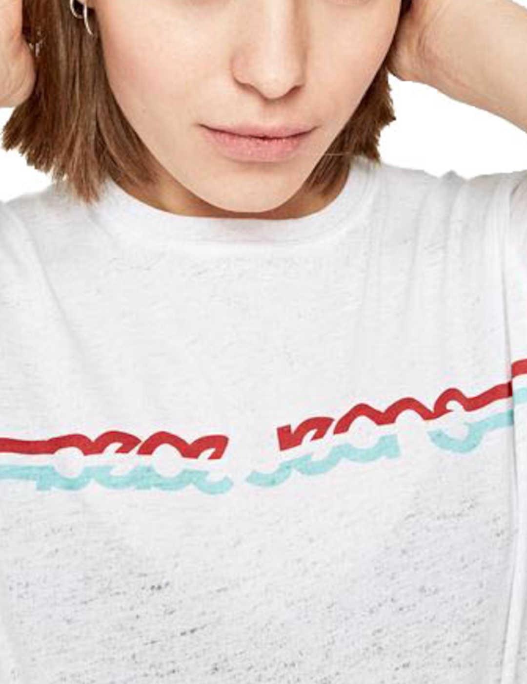 Camiseta Pepe Jeans Básica Logo Blanco