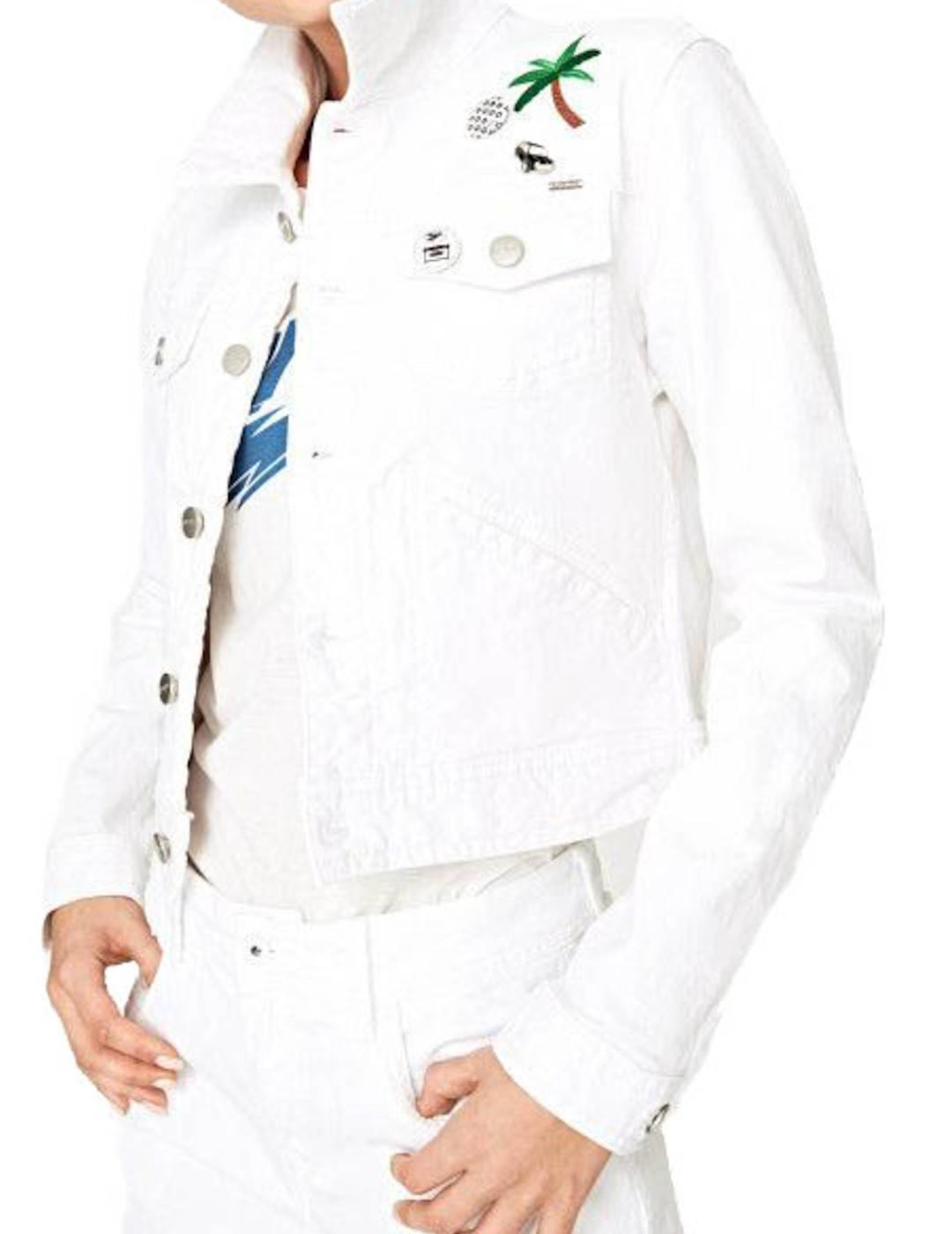 Cazadora Vaquera Pepe Jeans con Abalorios Blanco