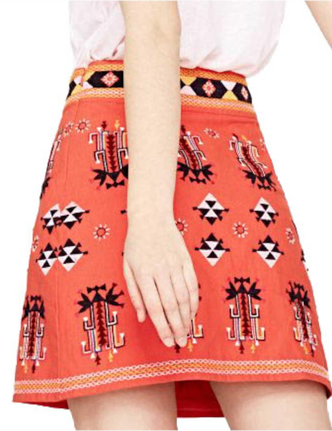 FALDA PEPE JEANS BORDADOS ETNICOS