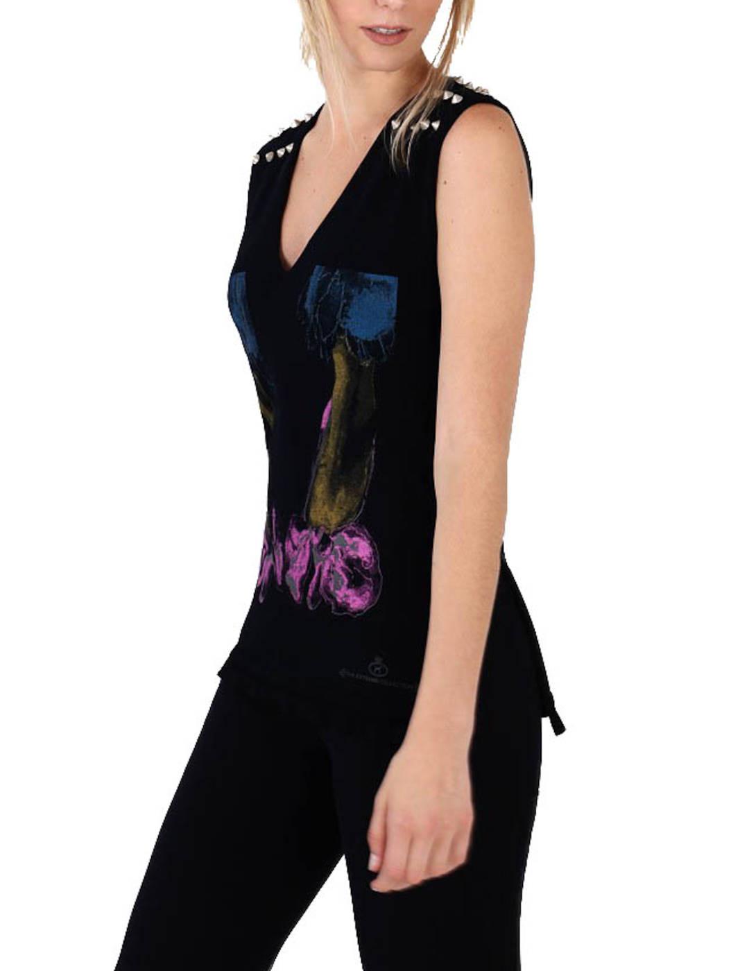 Camiseta The Extreme Collection De Punto Tachuelas Marino