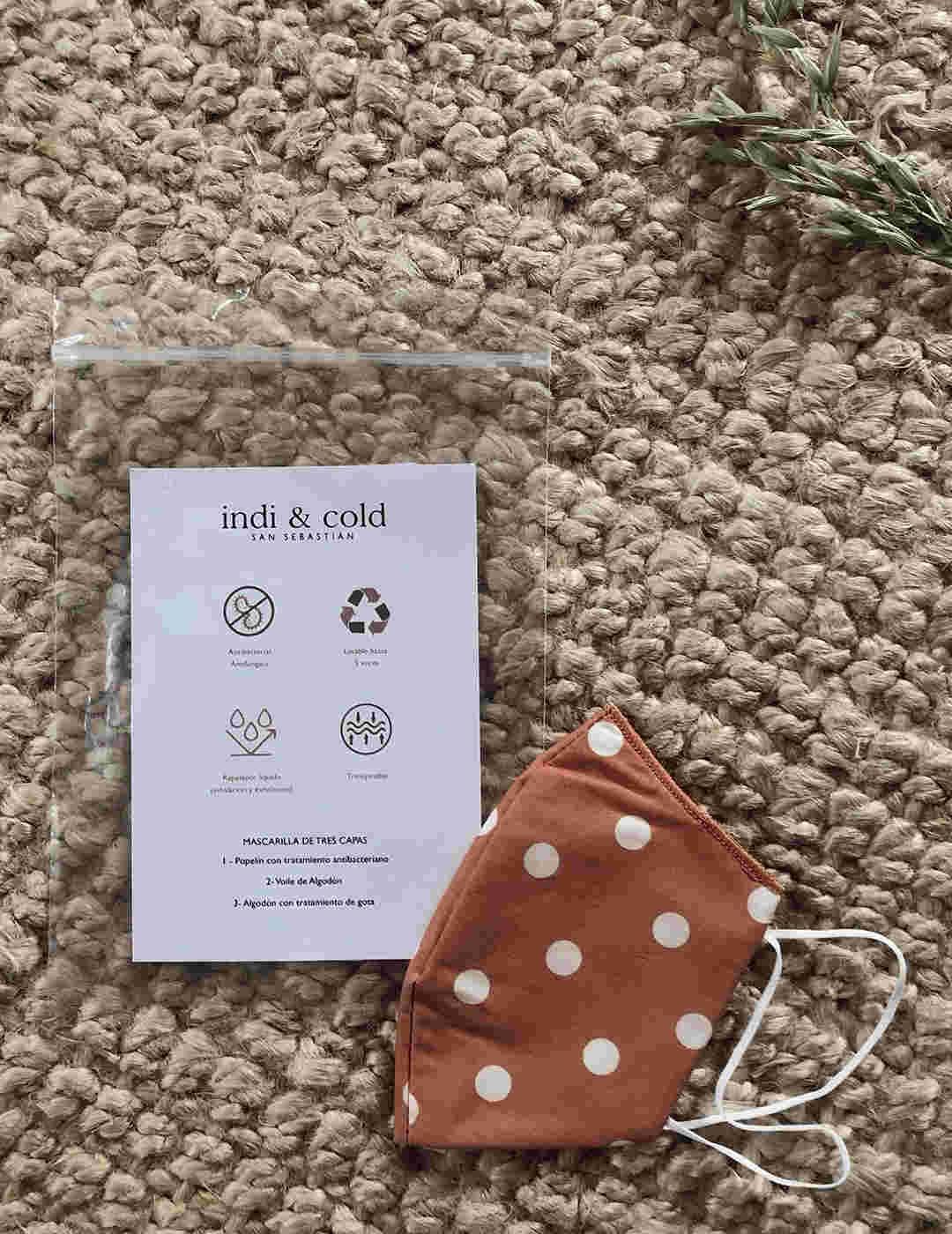 Mascarilla Indi&Cold Reutilizable Nude