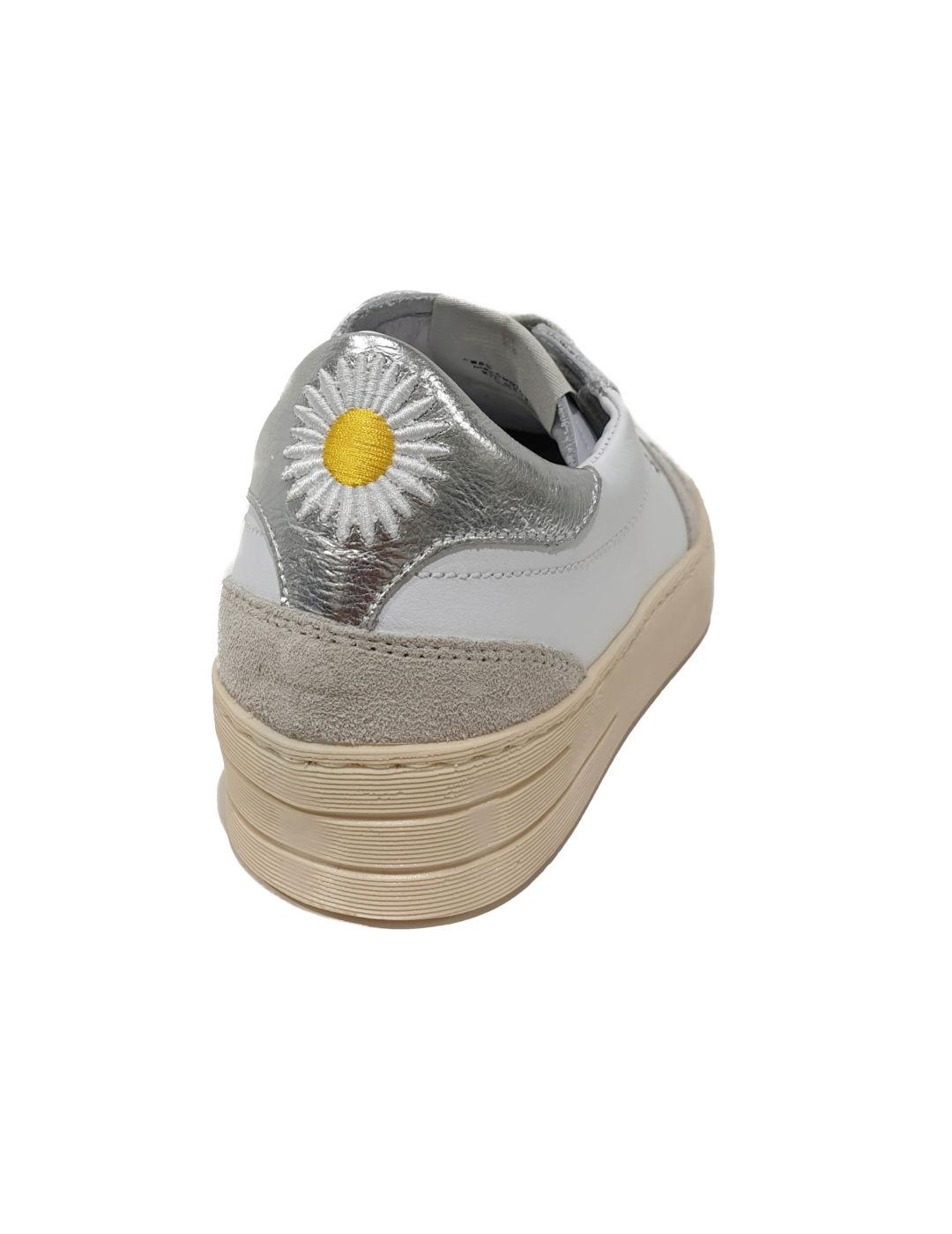 Zapatilla Meliné Motivo Margarita Blanco