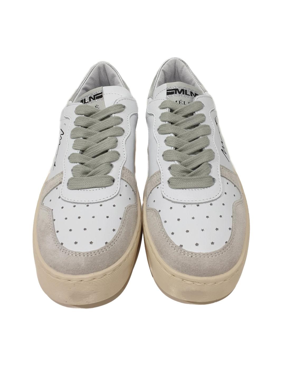 Zapatilla Meliné Motivo Margarita Blanco