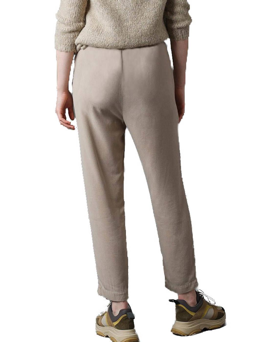 Pantalón Indi&Cold Cintura Engomada Camel