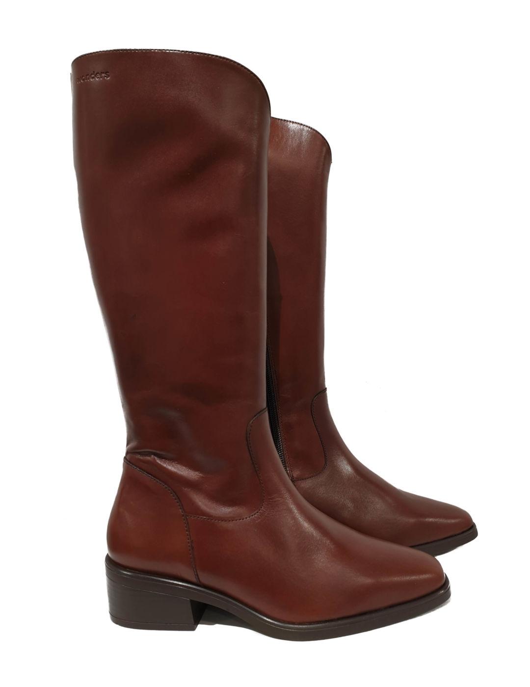 Bota Wonders Abertura Marrón
