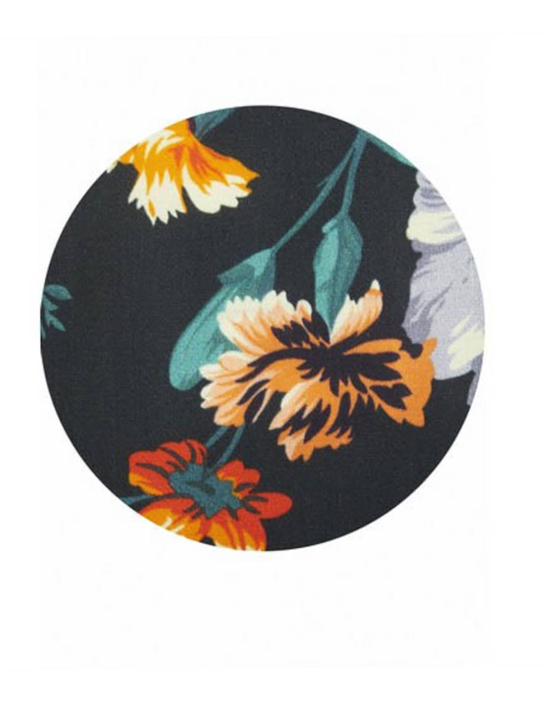 Falda Naf Naf Pareo Estampada Flores Multicolor