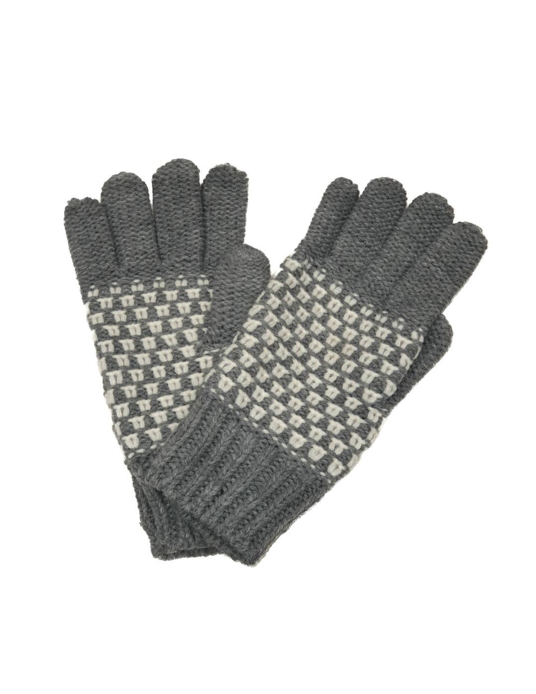 Guantes Pepe Jeans Punto Bicolor Gris