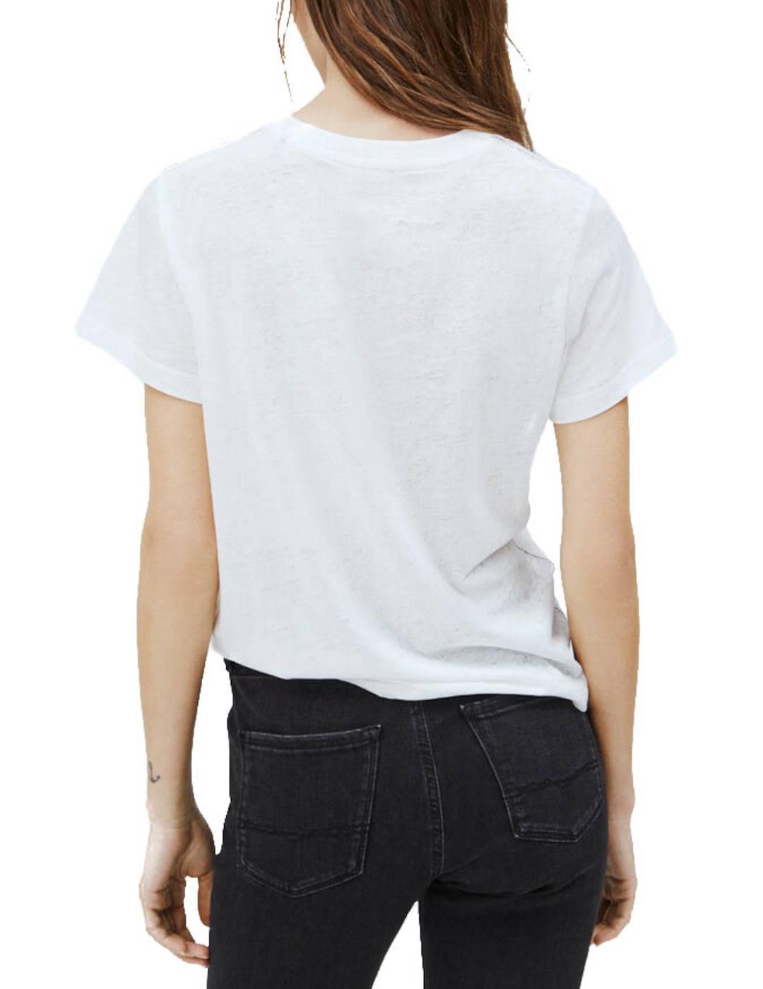 Camiseta Pepe Jeans Logo Vintage Alex Blanco
