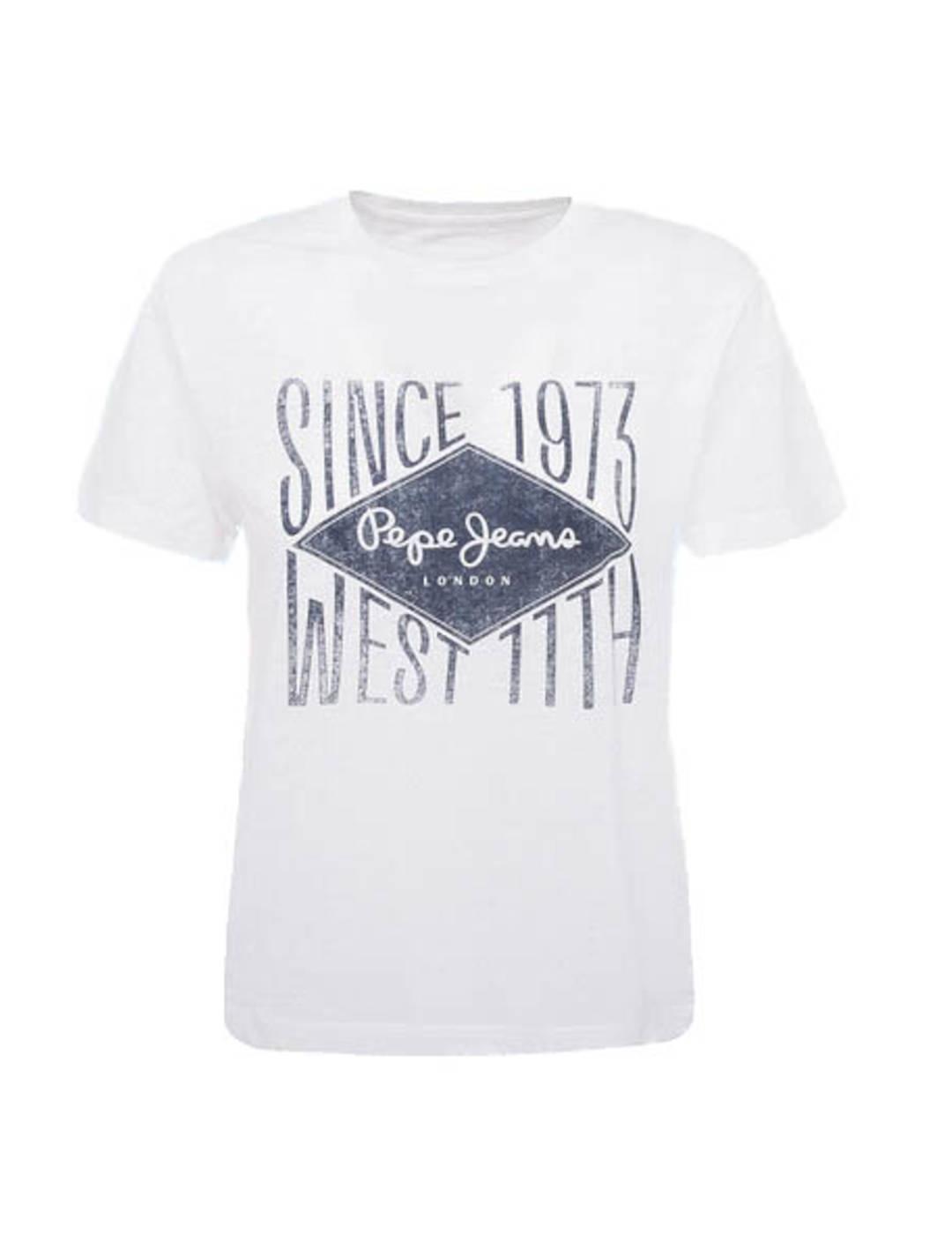 Camiseta Pepe Jeans Logo Vintage Alex Blanco