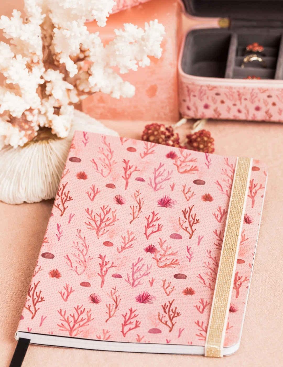 Libreta Feeka Con Goma Corales Coral