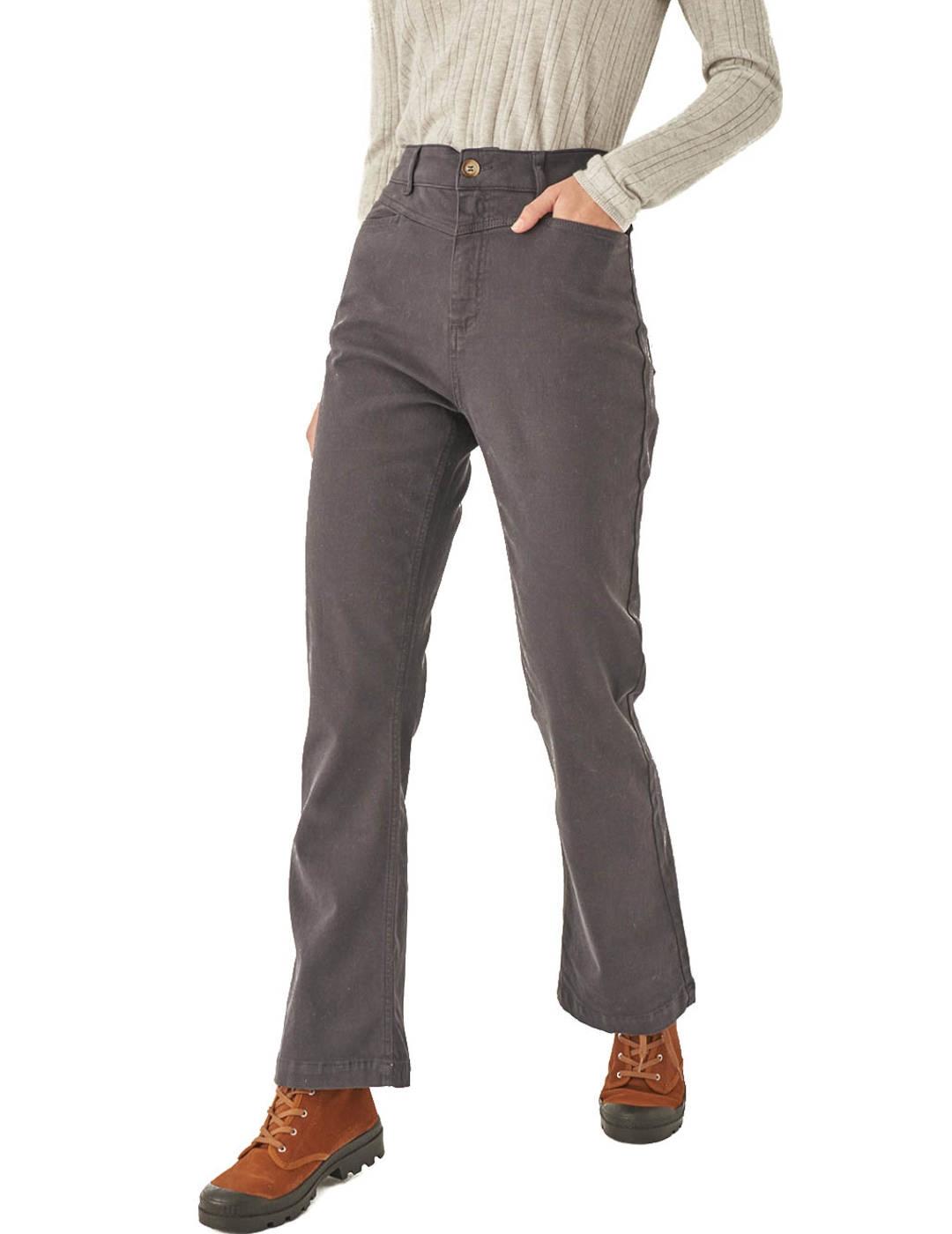 Pantalón Designers Society Con Canesú Vasmi Gris