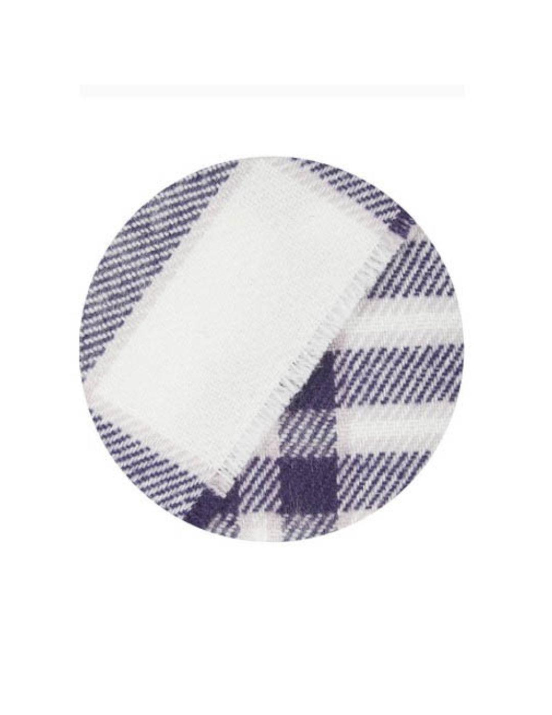 Bufanda Naf Naf Cuadros Lila