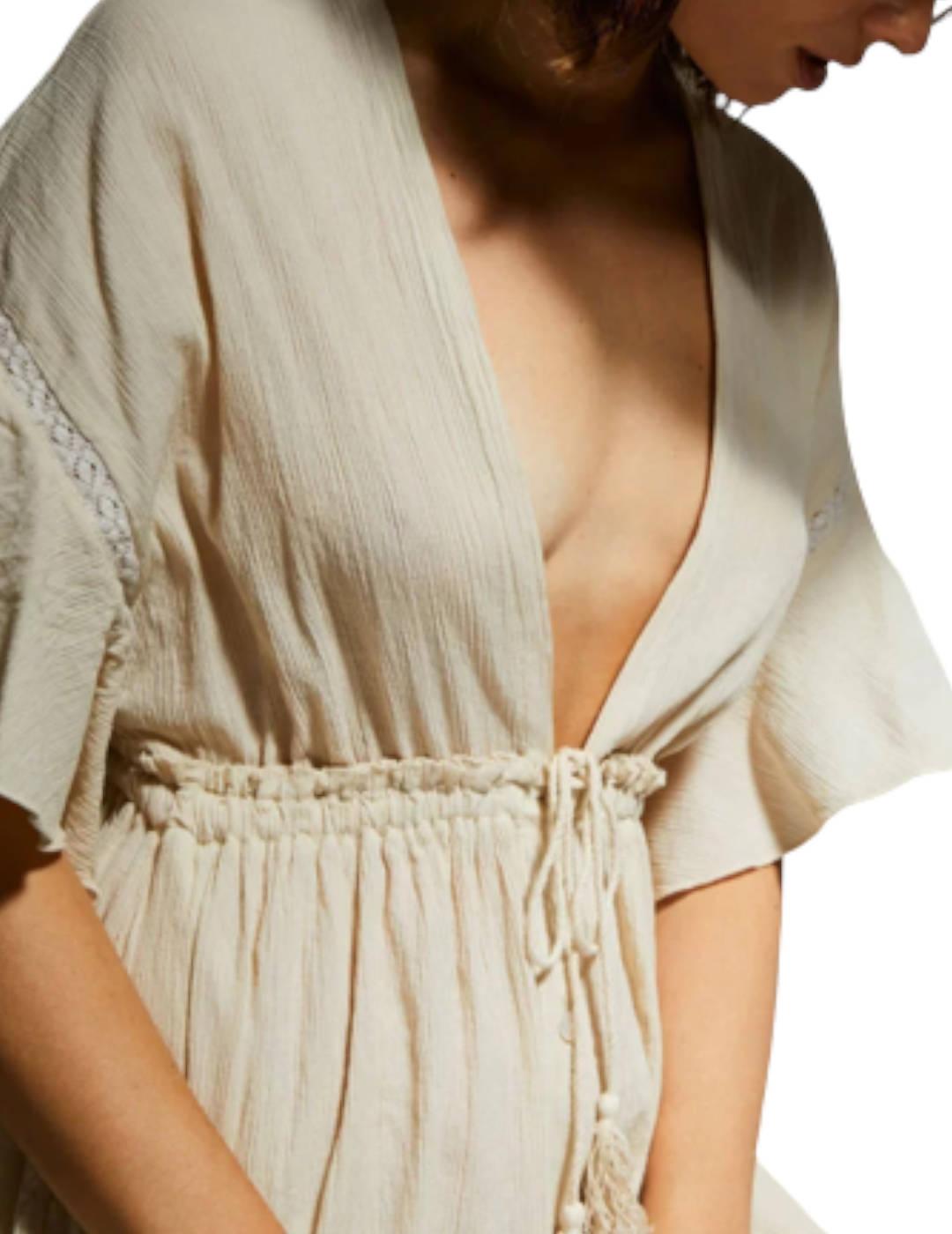 Vestido Kaos Bambula Beige