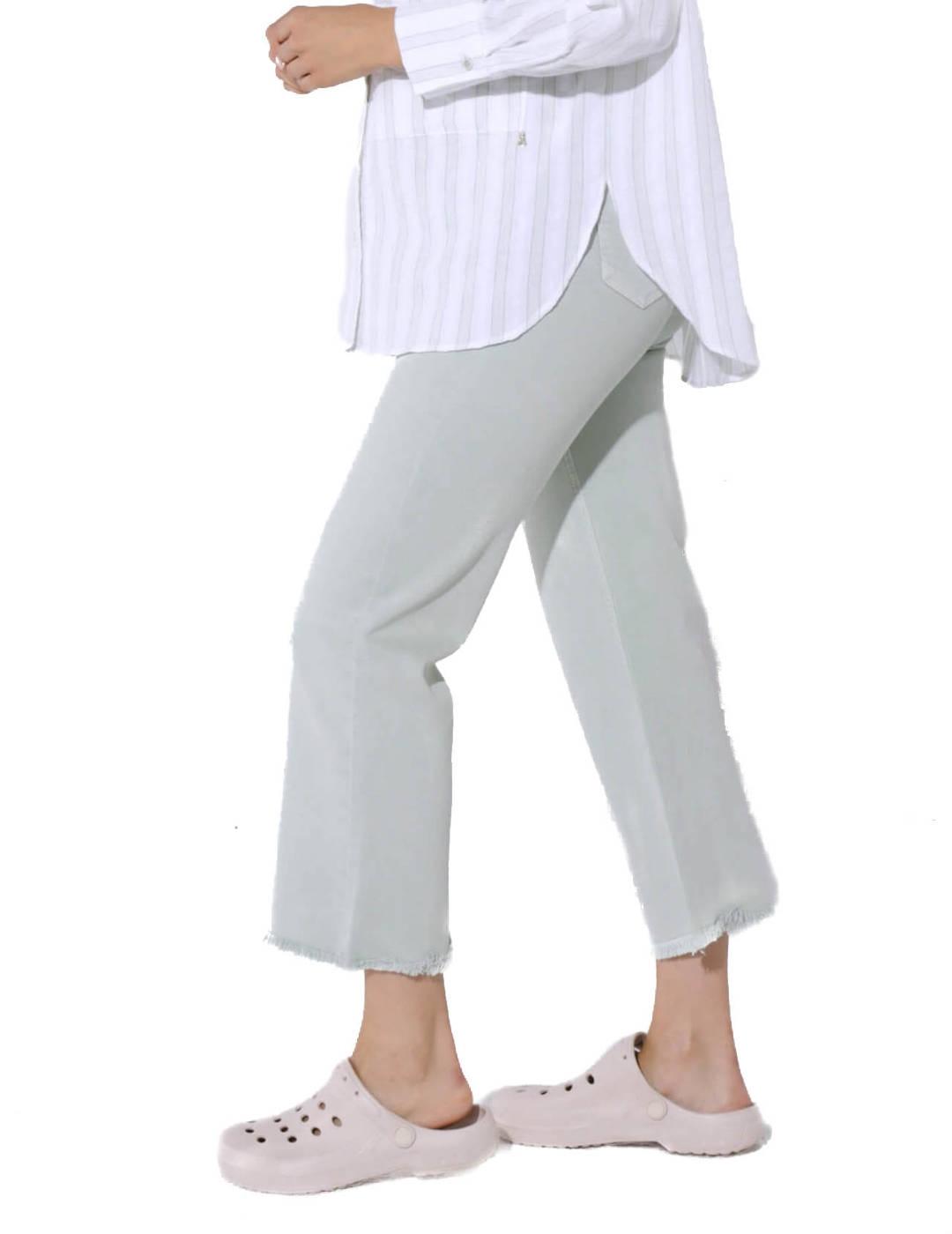 Pantalón -me Vaquero Crop Minerva Verde