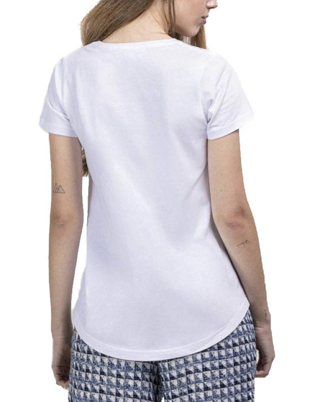 Camiseta Chokolat Estampado Marinero Blanco